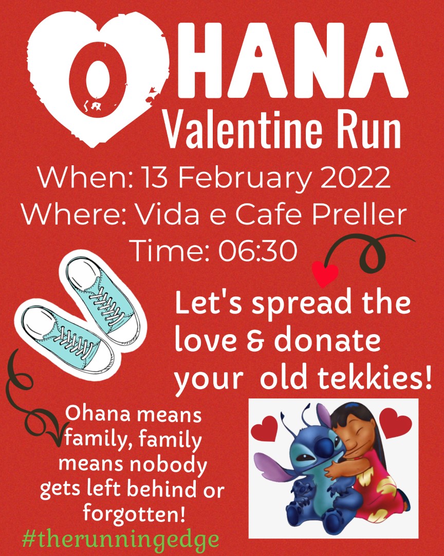 Ohana Valentines Run at Vida Cafe on the 13th of Feb 2022